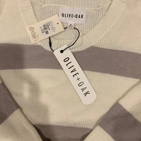 Olive + Oak Striped Sweater - Picture 1 of 5